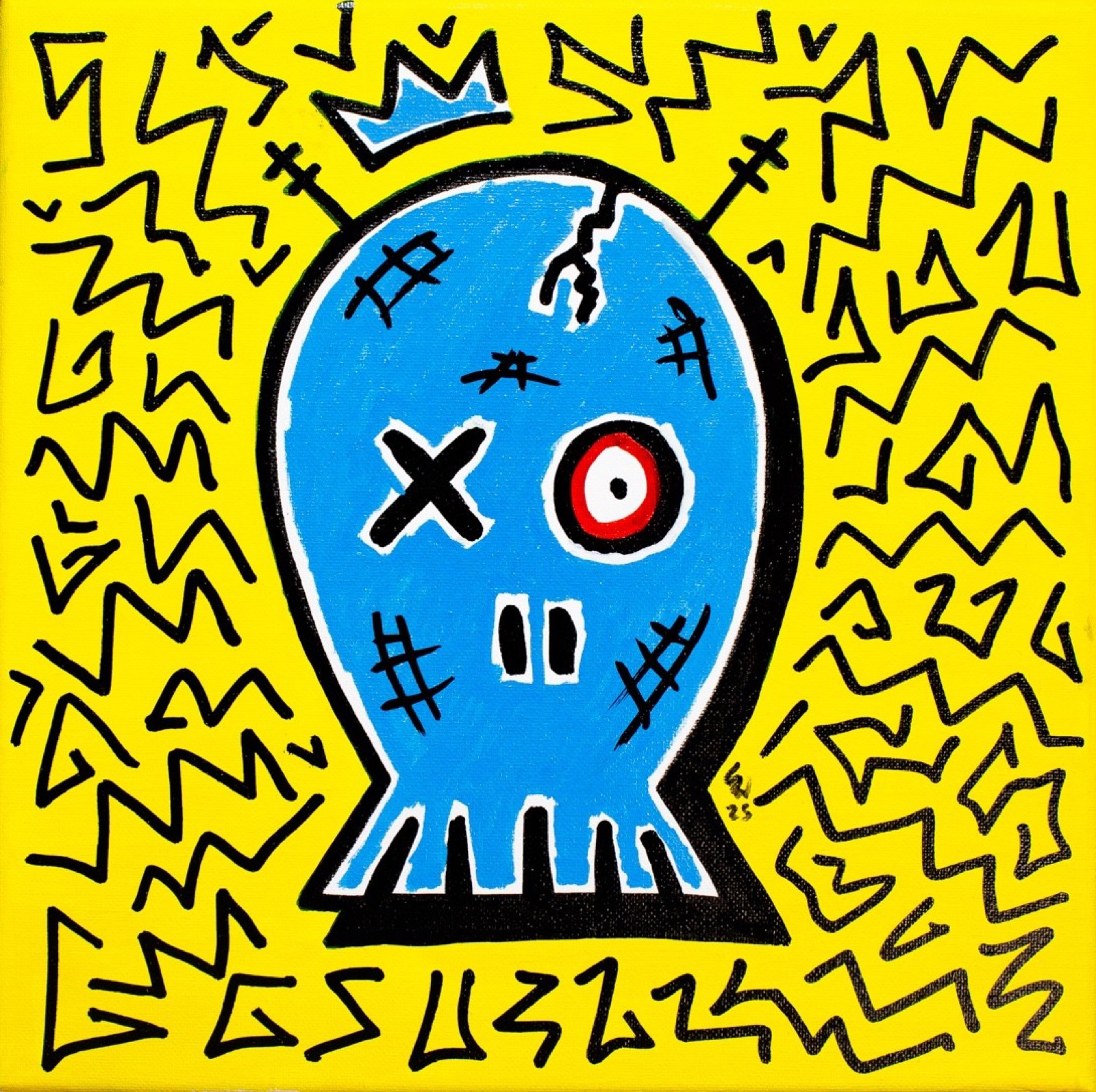 Original artwork: Blue Skull